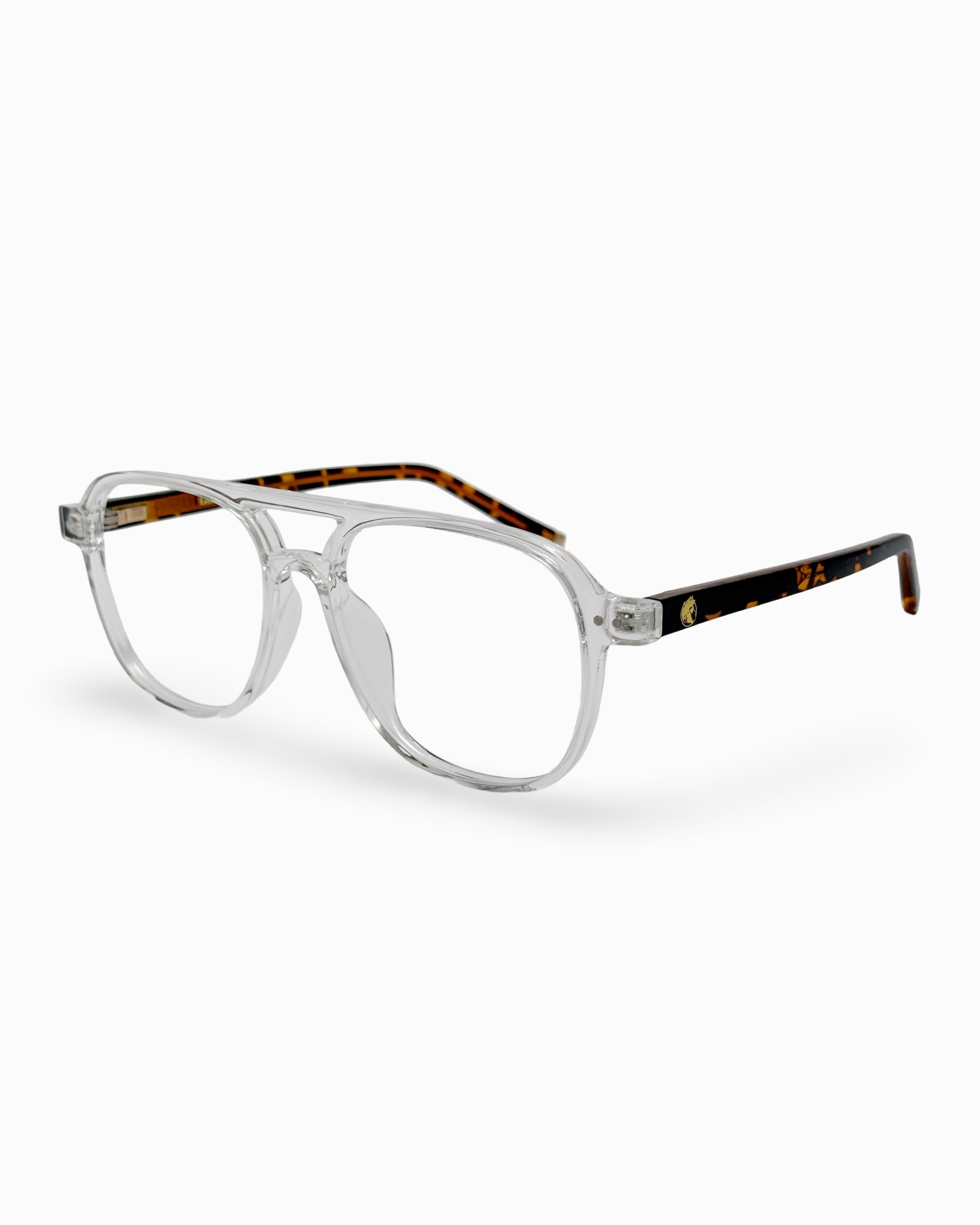 Montura en TR90- Unisex- Tipo Piloto- Clear Carey| Flappers