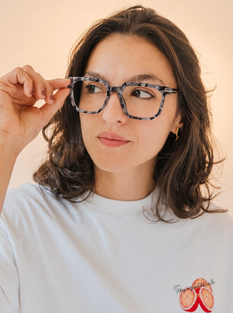 Gafas en acetato para lentes formulados- Daf Grain |Flappers