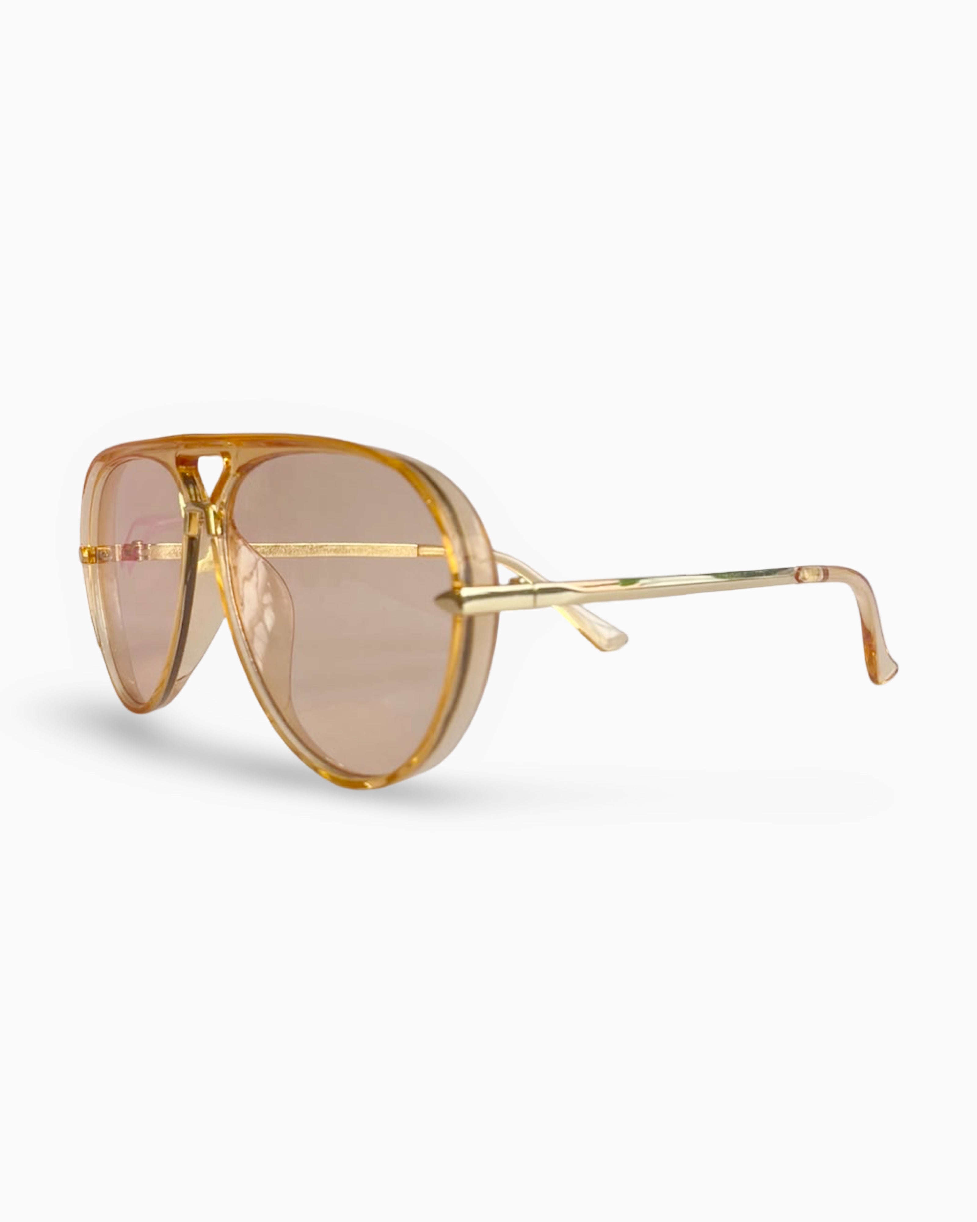 Gafas de Sol Grandes Filtro UV400- Big Aviator Honey Gold| Flappers