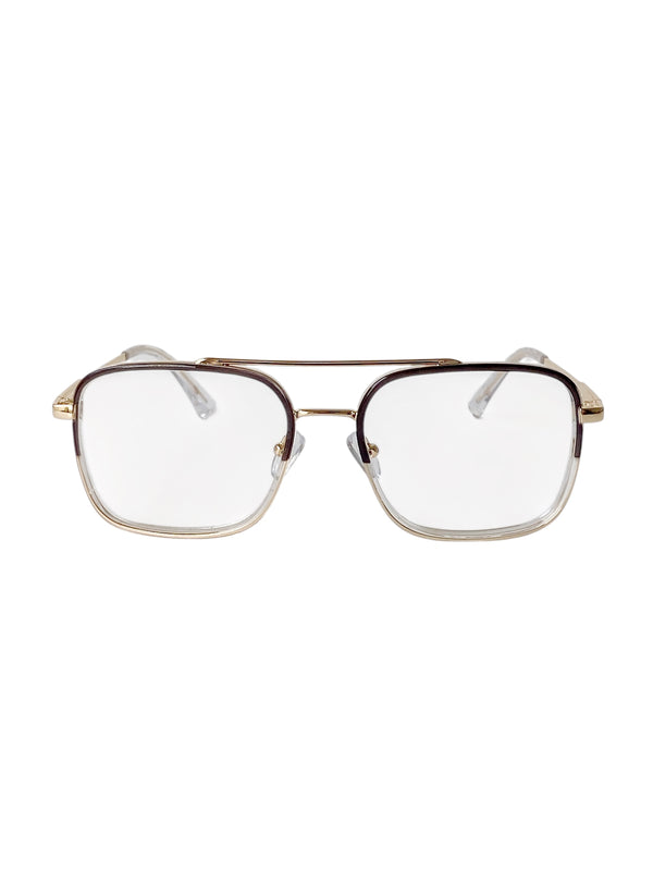 Montura para lentes formulados- Brad Clear Black