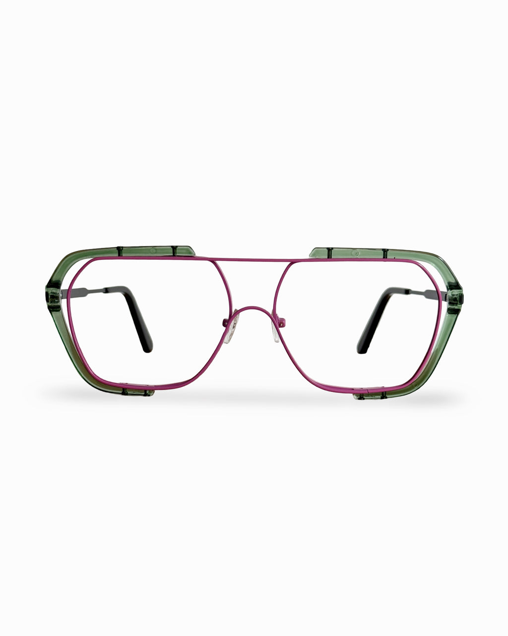 Montura tipo piloto- Beat Pink Green- Flappers