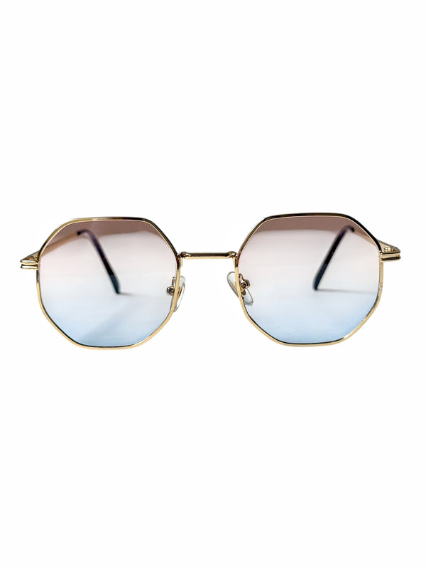 Gafas de Sol-Filtro UV 400- Beach Gold Blue Rose