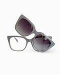 Gafas Clip On- Lentes polarizados- Deni Gris| Flappers