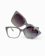 Gafas Clip On- Lentes polarizados- Deni Gris| Flappers