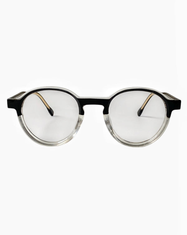 Montura para lentes formulados- Acetato- Basic Black Clear