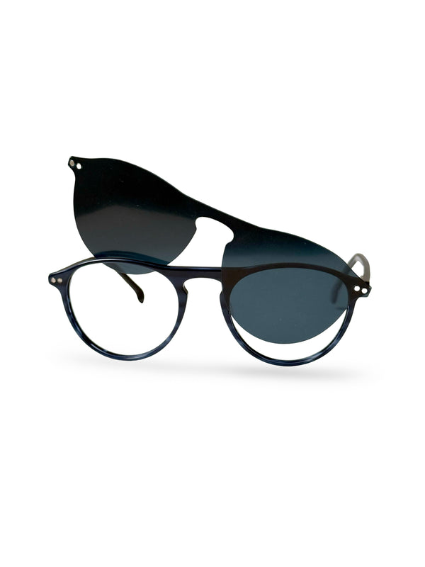 Montura Clip On- Acetato- London Blue