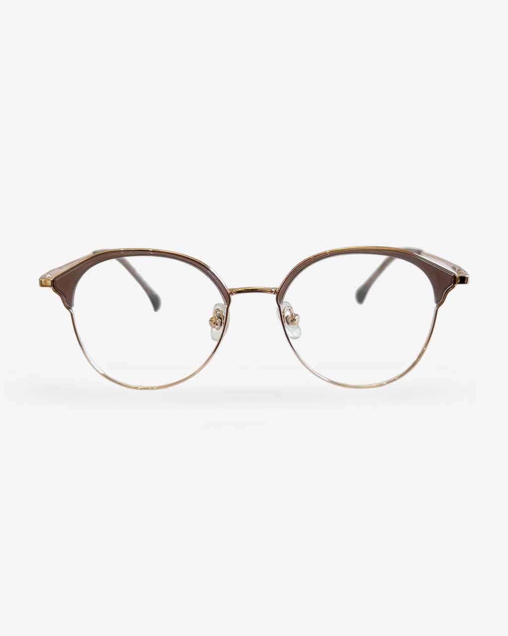 Montura Metalica para lentes formulados-Tina Gold Nude- Flappers