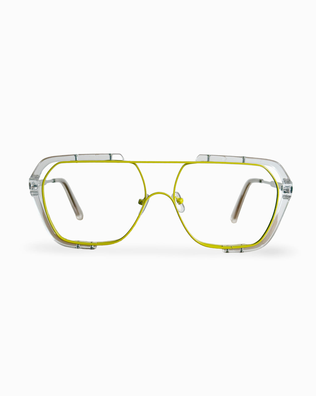 Montura tipo piloto- Beat Yellow Silver- Flappers