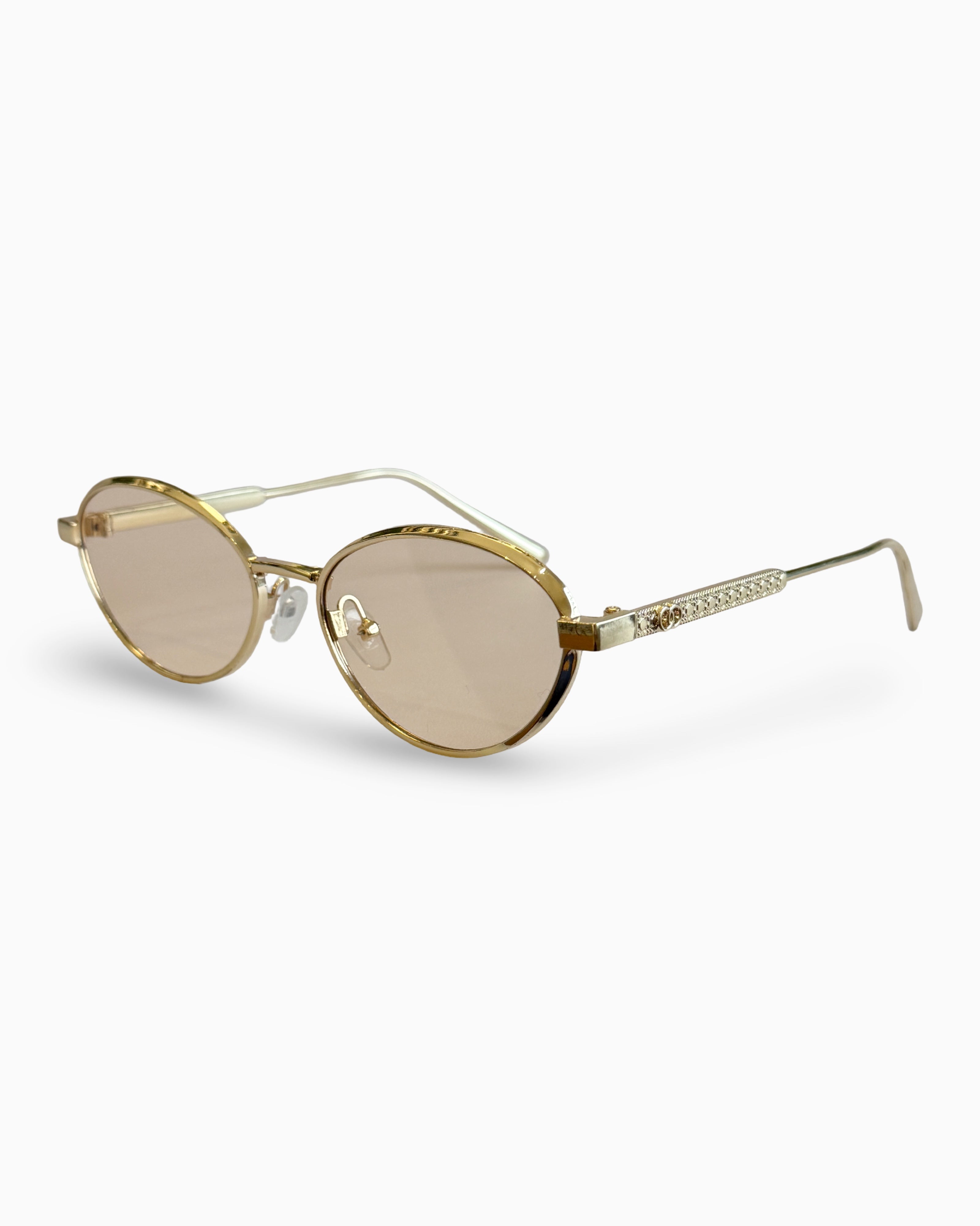 Gafas de Sol Doradas- Filtro UV400- Amaia Gold ámbar- Flappers