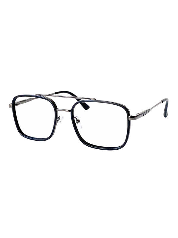 Montura para lentes formulados- Brad Black Silver