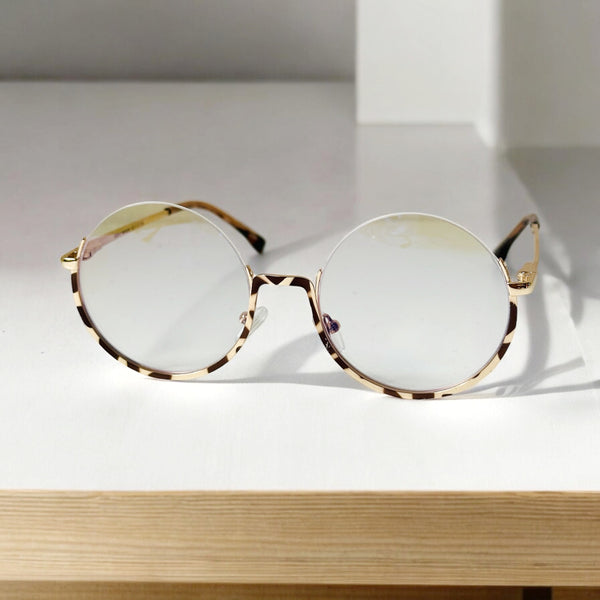 Montura Lentes Formulados- Almy Gold Print