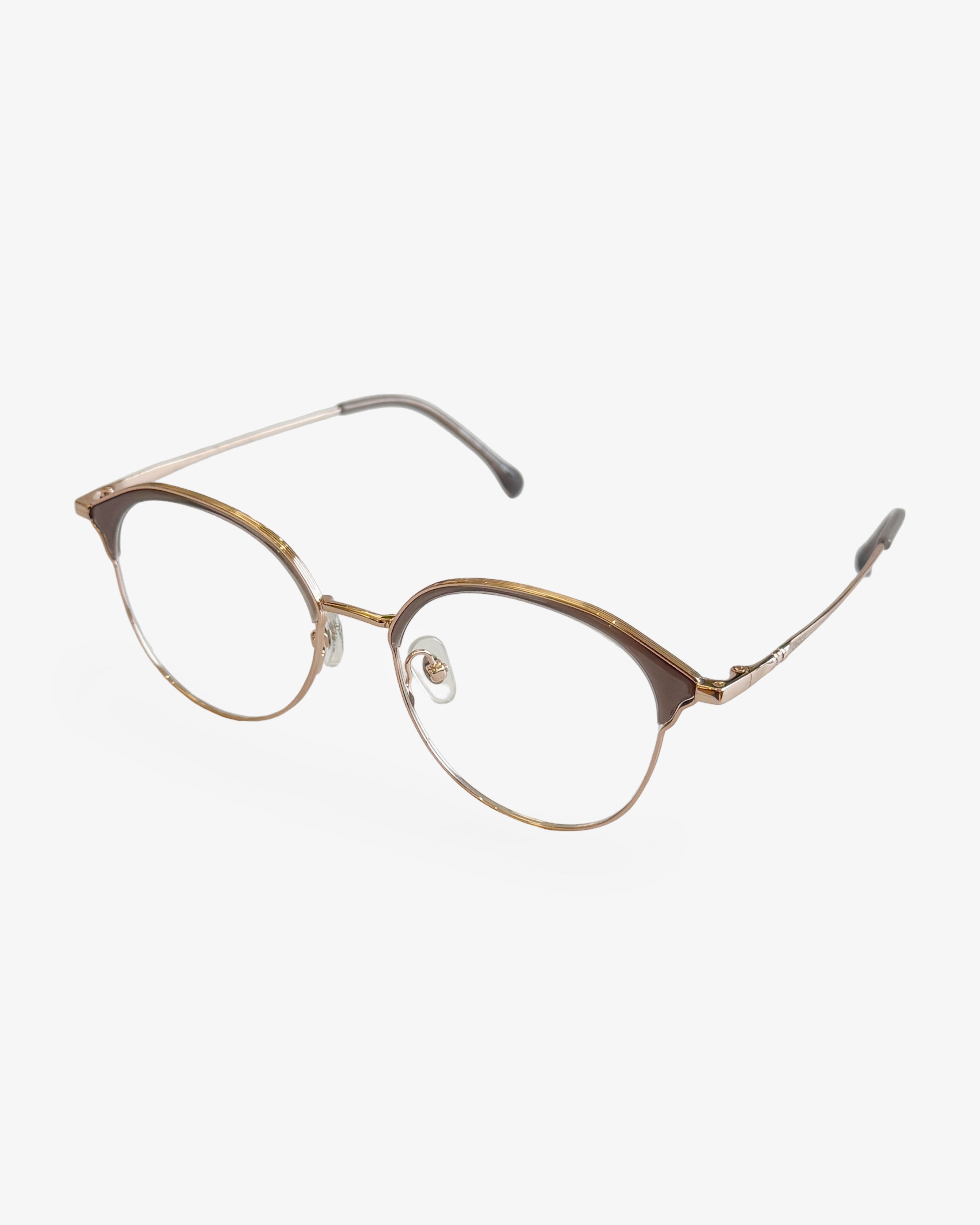 Montura Metalica para lentes formulados-Tina Gold Nude- Flappers