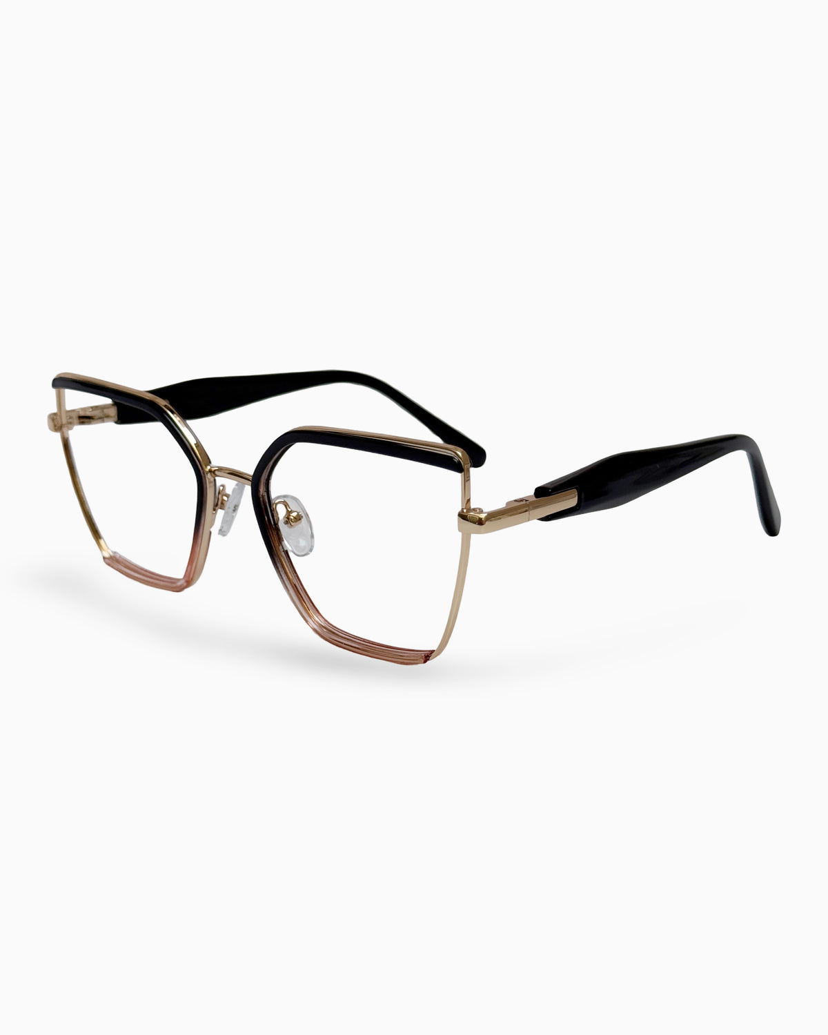 Montura para lentes formulados- Fiore Black Ámbar - Flappers