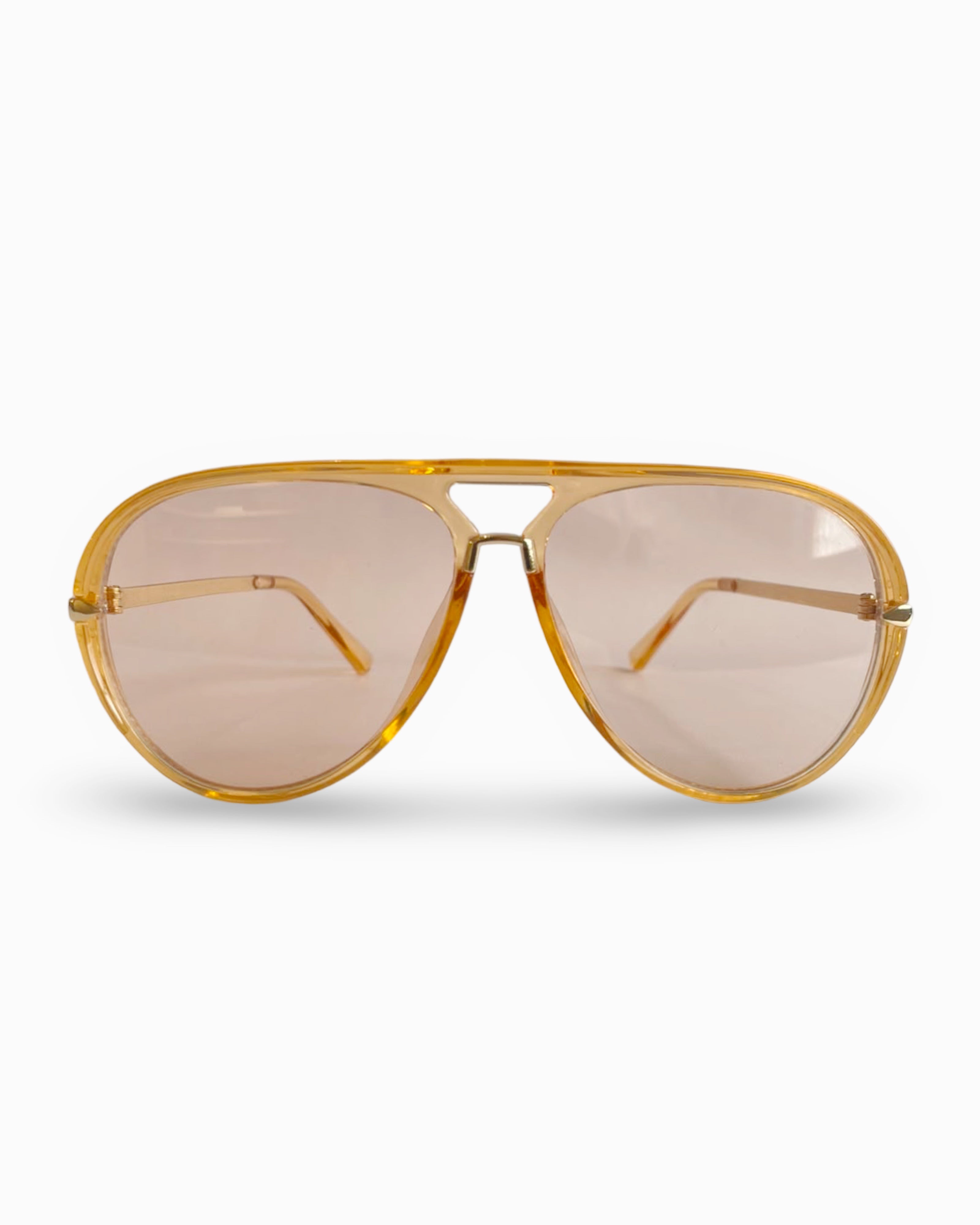 Gafas de Sol Grandes Filtro UV400- Big Aviator Honey Gold| Flappers