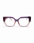 Montura Chunky para lentes formulados en acetato- Viena Rosa Púrpura| Flappers
