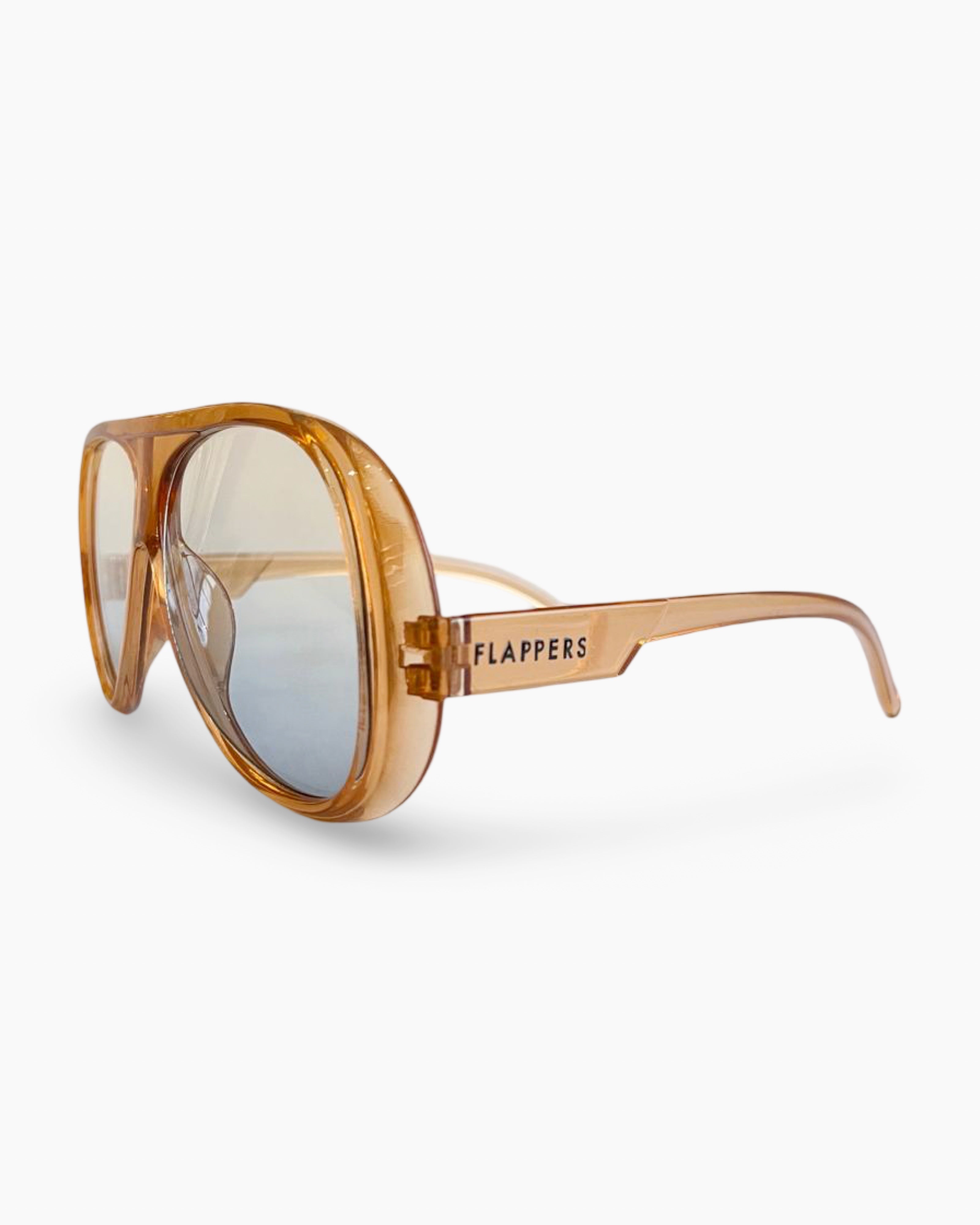 Gafas de Sol Grandes Filtro UV400- Big Aviator Honey Blue| Flappers