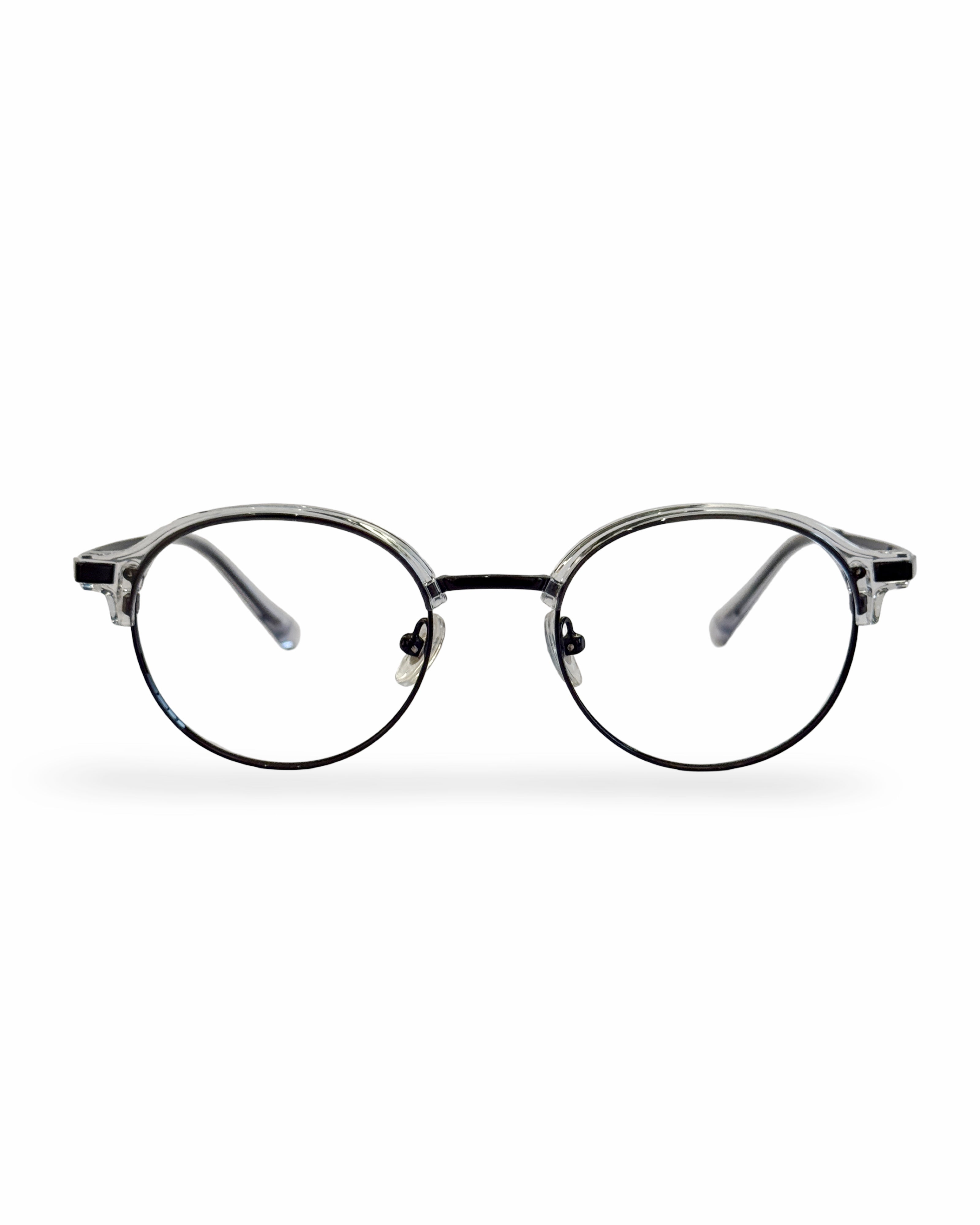 Montura para lentes formulados- Asher Black Clear- TR90- Flappers