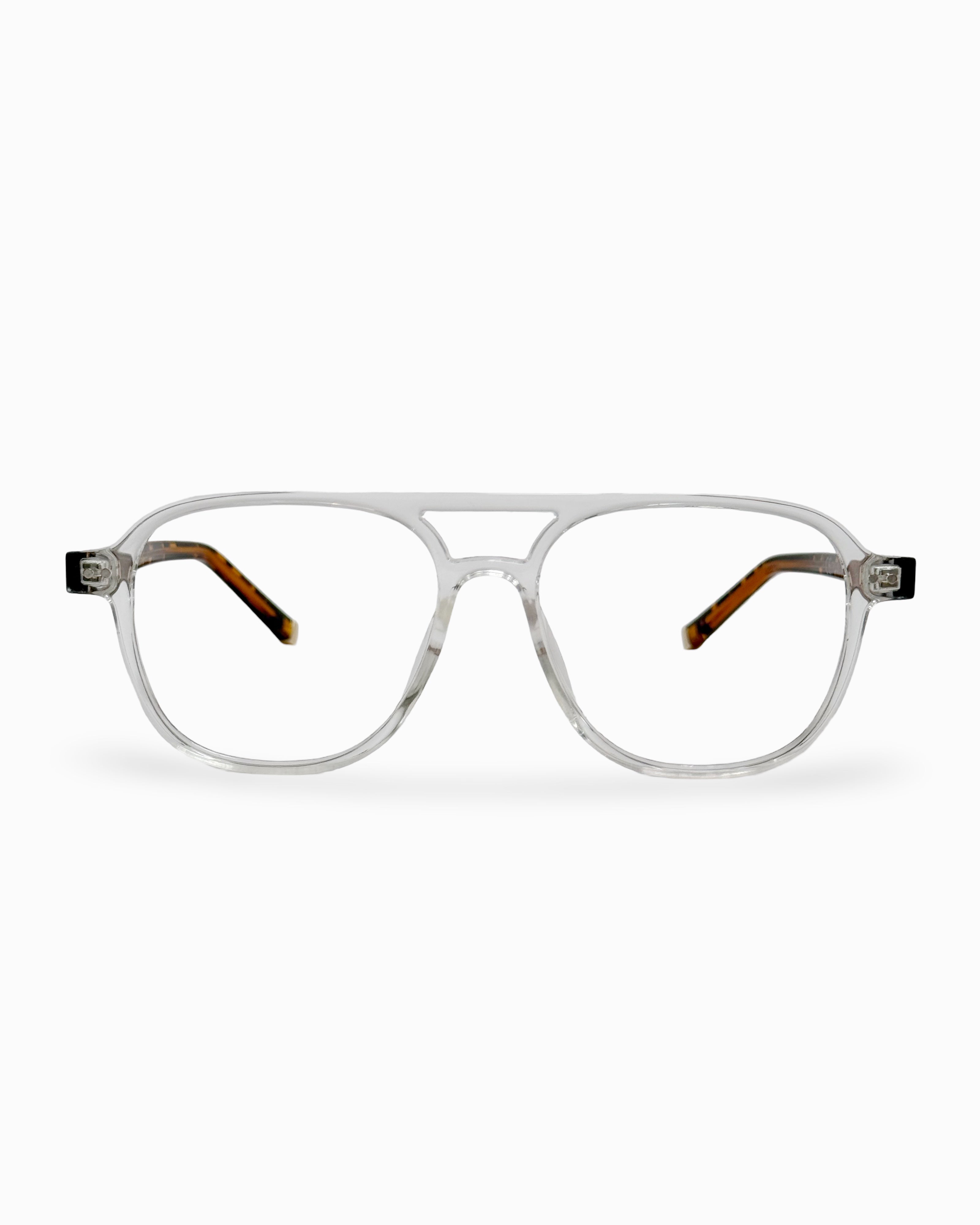 Montura en TR90- Unisex- Tipo Piloto- Clear Carey| Flappers