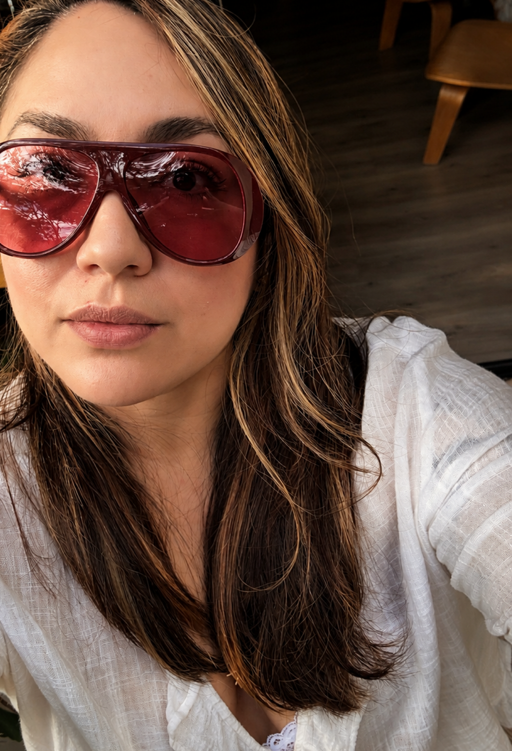 PREVENTA- Gafas de Sol Grandes Filtro UV400- Big Aviator RedWine| Flappers