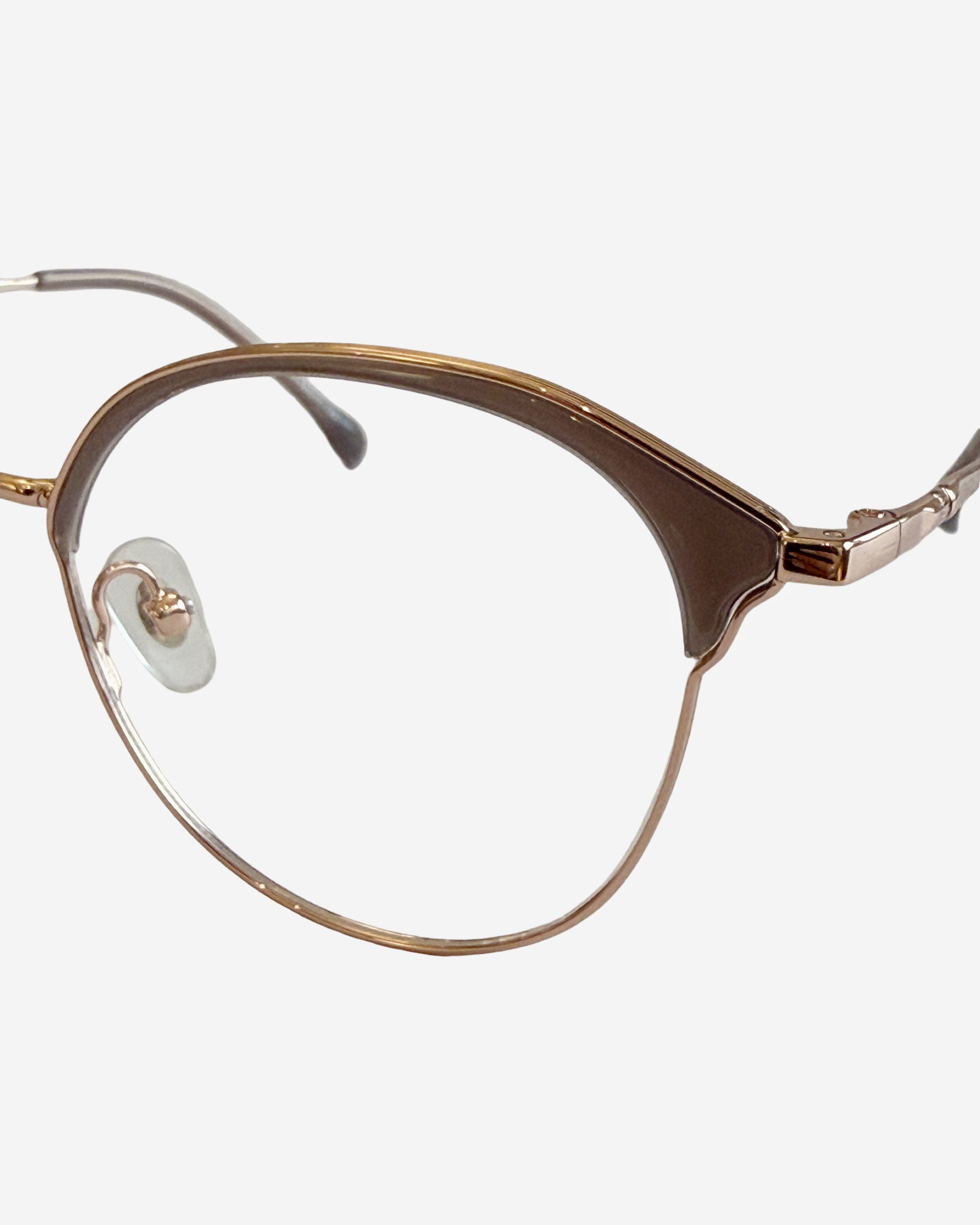 Montura Metalica para lentes formulados-Tina Gold Nude- Flappers