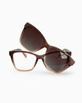 Gafas Clip On- Lentes polarizados- Fuji Brown| Flappers