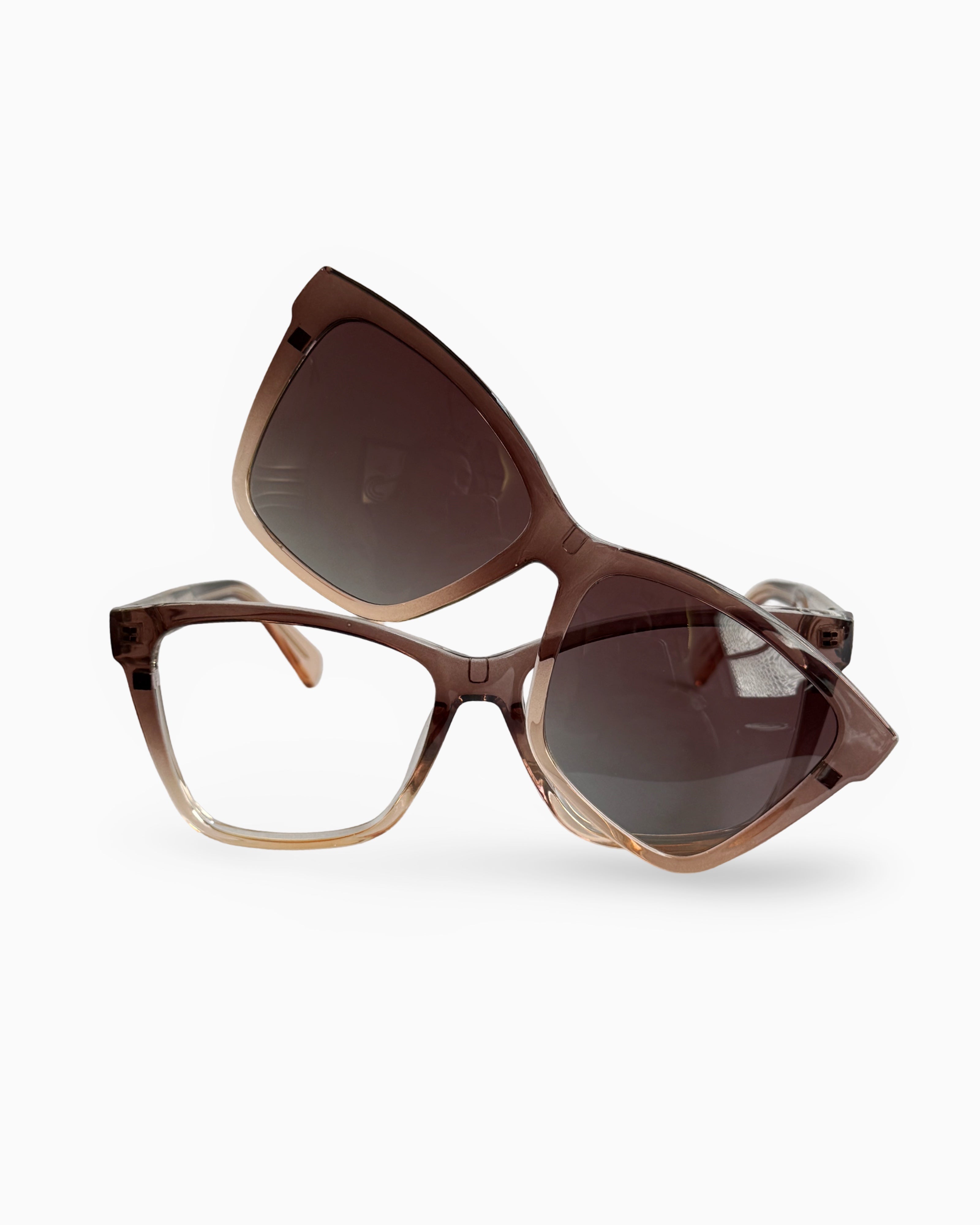 Gafas Clip On- Lentes polarizados- Fuji Brown| Flappers