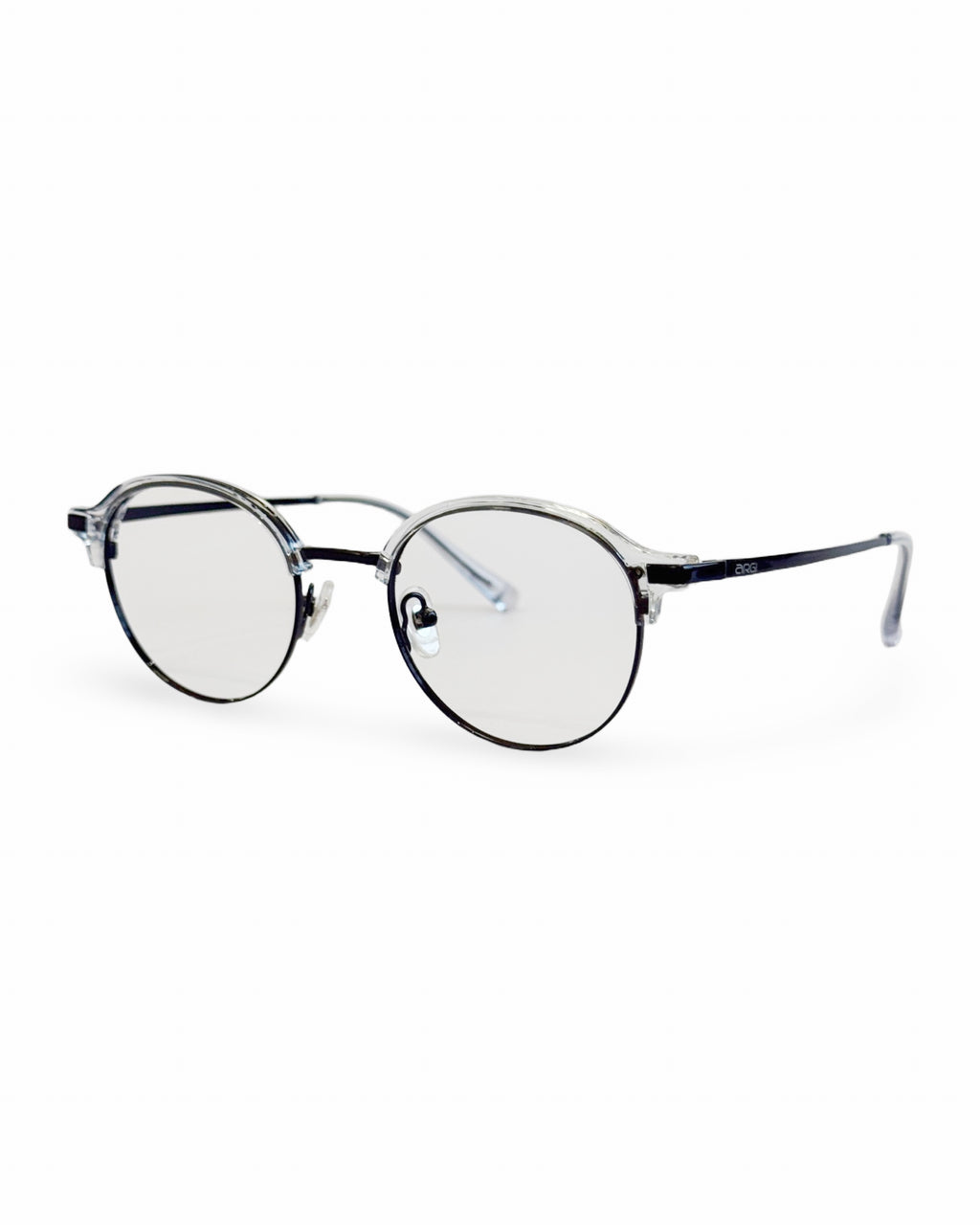 Montura para lentes formulados- Asher Black Clear- TR90- Flappers