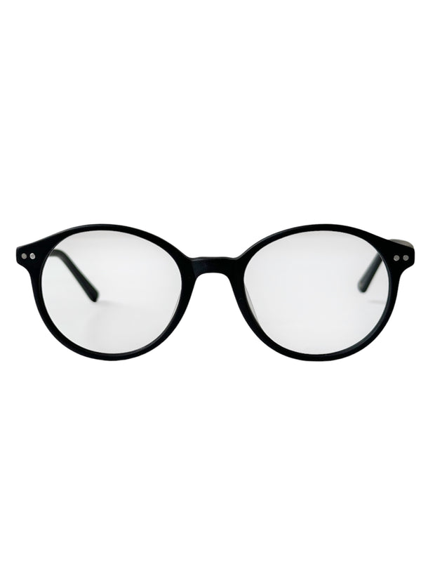 Montura para lentes formulados- Round Black Mate