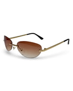 Gafas de Sol- Tres Piezas- Filtro UV400- Martini Gold Brown- Flappers