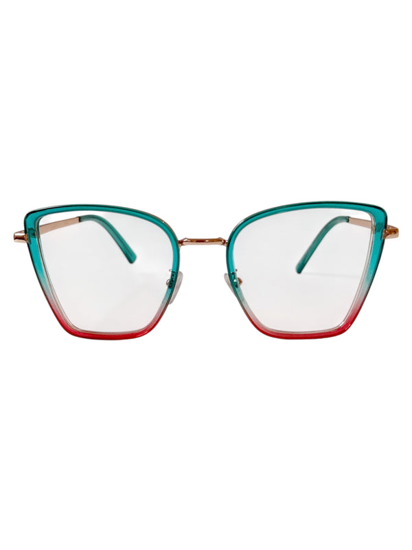 Montura para lentes formulados- Ref. Lille Aqua Red