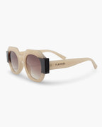 Gafas de sol grandes- Filtro UV400- Mermaid Cream- Flappers