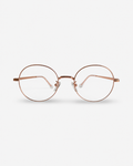 Gafas Redondas- Nick RoseGold- Flappers